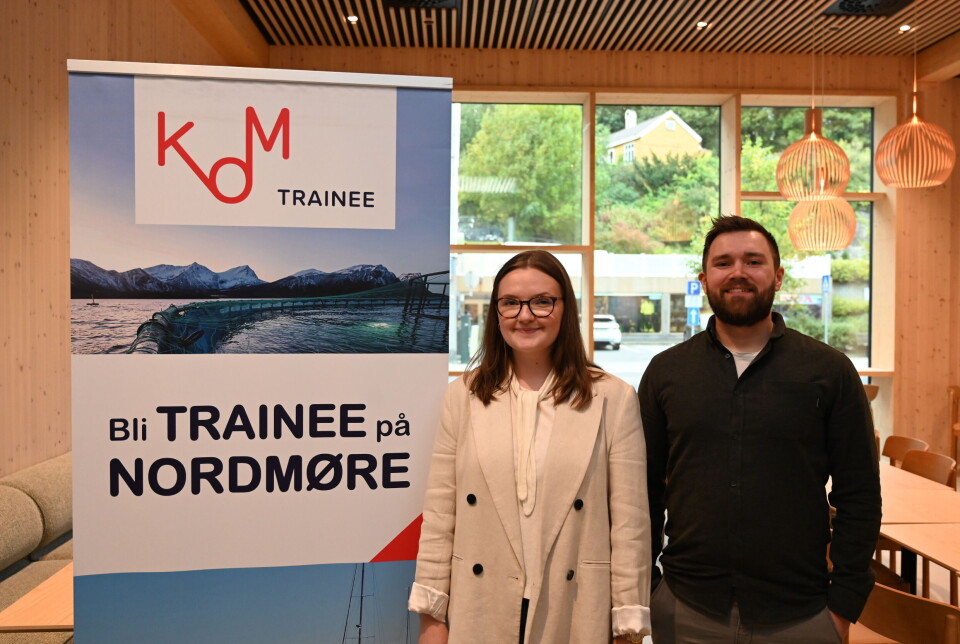 Victoria Bugge Rygg og Kjell Erik Kalsvik er begge glade for jobbene de har fått gjennom Kom Trainee.
