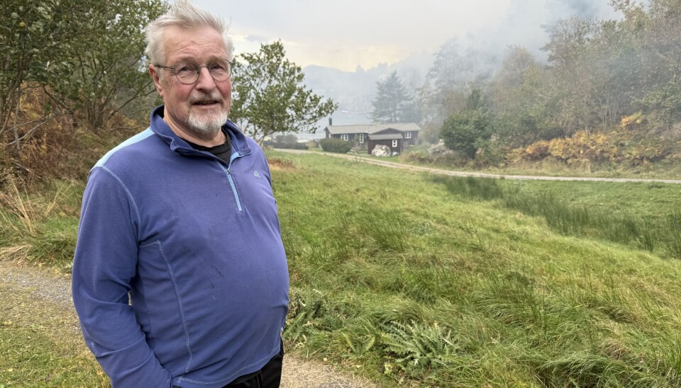 Gjøran Storsæther ble øyenvitne til brannen på Frei.