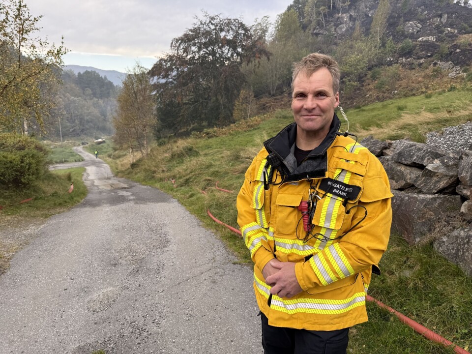 Innsatsleder Marius Ibs Øyen Hansen.