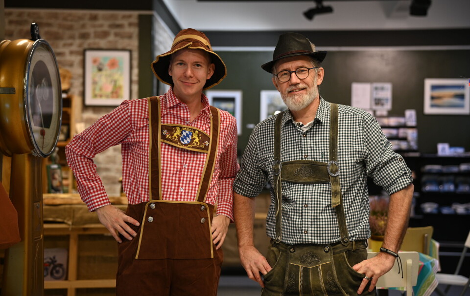 Martinius Karlsen og Tom Godtland inviterer til festdager i sentrum.