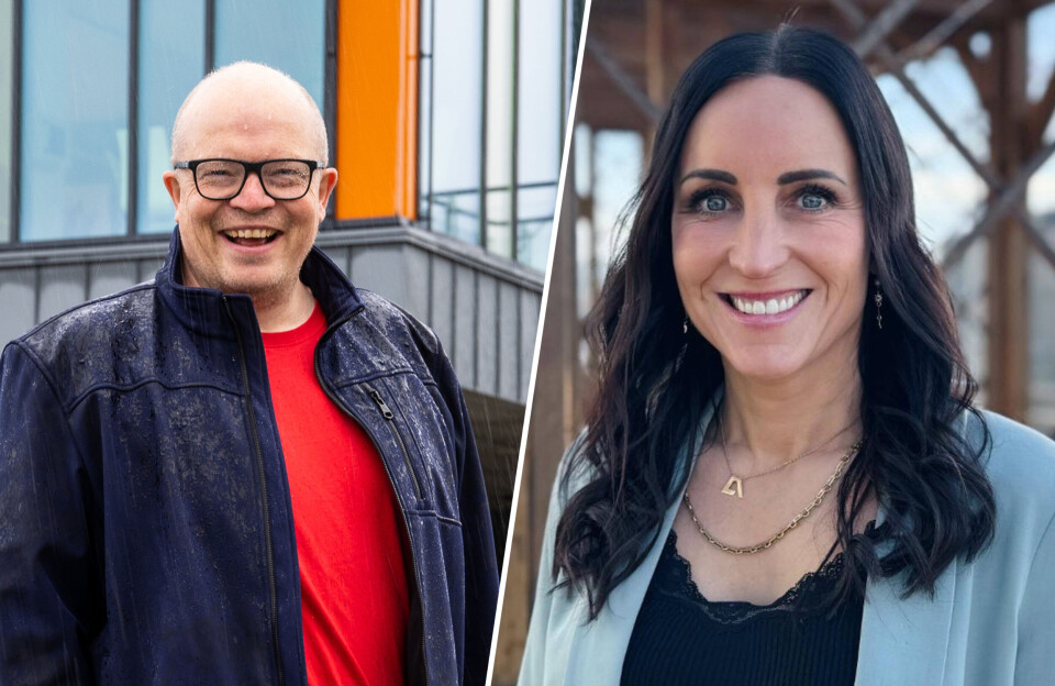 Stortingsrepresentant for Arbeiderpartiet Per Vidar Kjølmoen og fylkesleder Hanne-Berit Brekken.