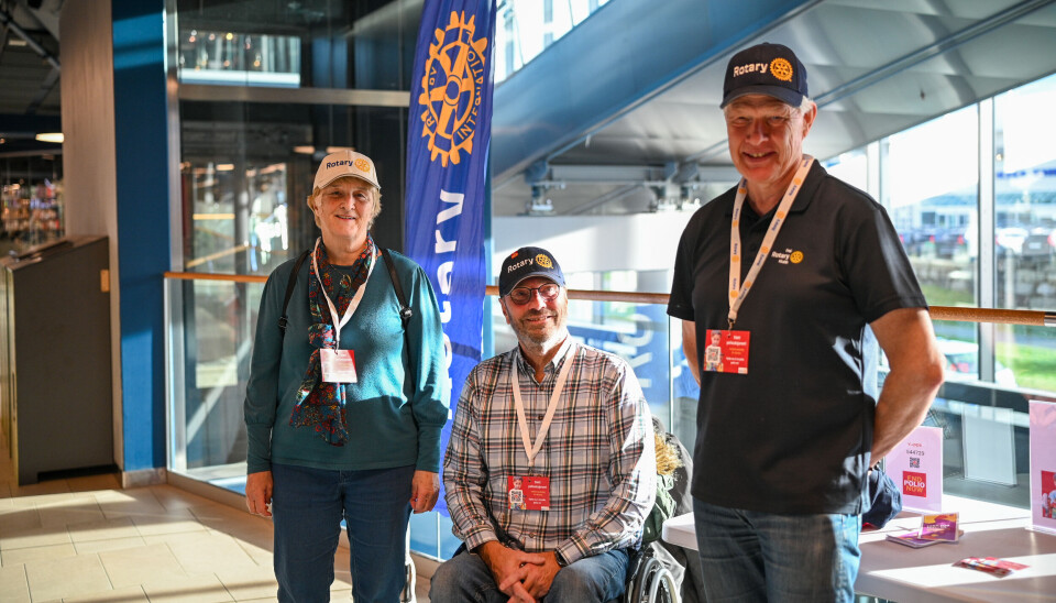 Astrid Asheim Aubert (Rotary Kristiansund), Geir Strømsholm (Rotary Frei) og Arne Tømmerbakke (Rotary Frei) var på Alti Futura for å dele informasjon om Polio+ prosjektet til Rotary.